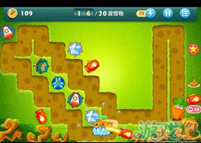 保卫萝卜挑战19攻略金萝卜布阵图